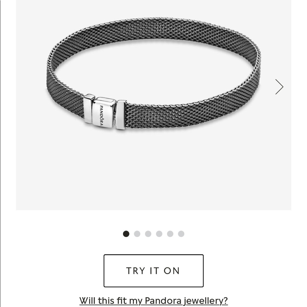 Pandora reflections mesh bracelet
